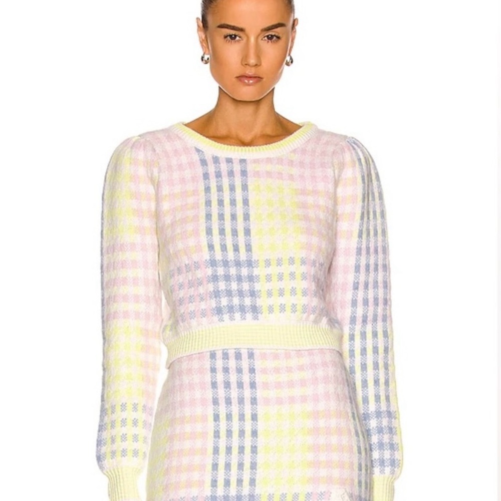 LoveShackFancy Dolana Knit Sweater Set (Top S and Bottom M) (can be sold indiv.)
